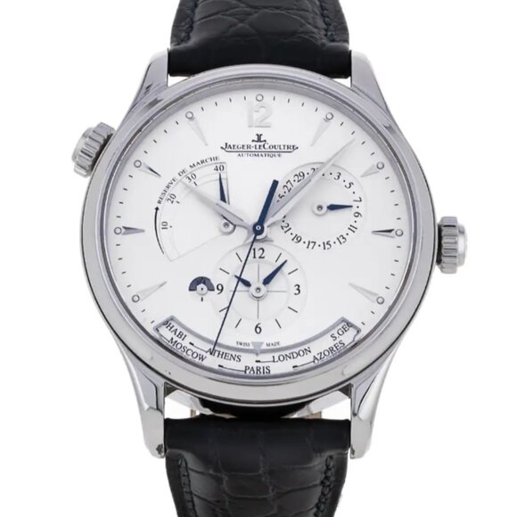 Jaeger LeCoultre Master Geographic 142.8.92 Stainless Steel Mens Watch - Picture 1 of 11
